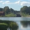 Supet fint septemberväder vid bergs slussar