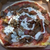 Kebabpizza som smakade fint.