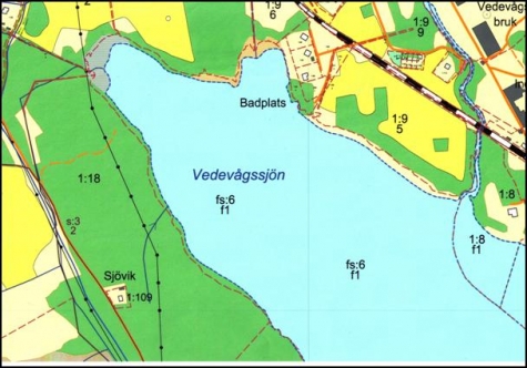 Herrgårdsbadet, Vedevågssjön