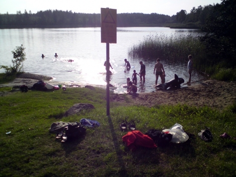 Herrgårdsbadet, Vedevågssjön