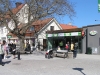 Kafé Siesta med ders nybyggda glass-godis-läsk-butik