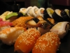 många härliga sushi bitar!