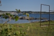 En vy av badet. Dock ser man inte bryggan