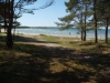 På väg ner till stranden.