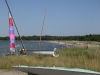 Ekevikens badstrand en solig dag.