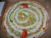 Någon form av kebabpizza.