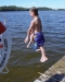 Härliga bad på Klämmingsbergsbadet i Gnesta