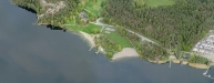 Flygbild ; Sandstränderna