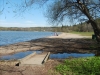 Badet sett från parkeringen.