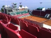 Utsikt från tennisstadion över Laholmsbukten