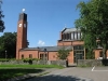 Lundby nya kyrka på Hisingen. I källaren under kyrkan ligger vår fina Second hand. Välkomna in!
