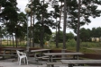 Sittytor vid restaurangen