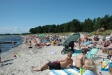 Härlig långgrund sandstrand