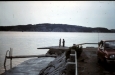 Hällebäcks ångbåtsbrygga 1984.