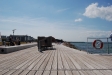 Omklädeshytt på bryggan (snäckan) © J. Bengtsson