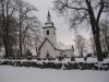 Vårdinge kyrka i vinterskrud