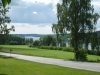Vacker utsikt över sjön sillen från kyrkbacken.