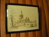 Tavla föreställande gamla kyrkan