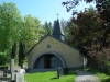 Thordenska gravkoret i sluttningen ovanför kyrkan