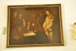 Dopställ av grön marmor från 1777
