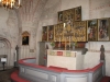 Korpartiet med bl.a. det flamlänska altarskåpet där madonnan är centralfigur. Juli 2009