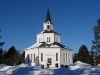 Vinterbild av Byske kyrka