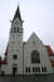 Hortlax kyrka en regnig julidag.