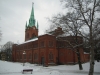 Predikstolen är från kyrkans byggår 1882