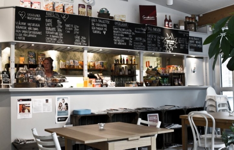 Café Skarpa i Skarpnäcks Kulturhus