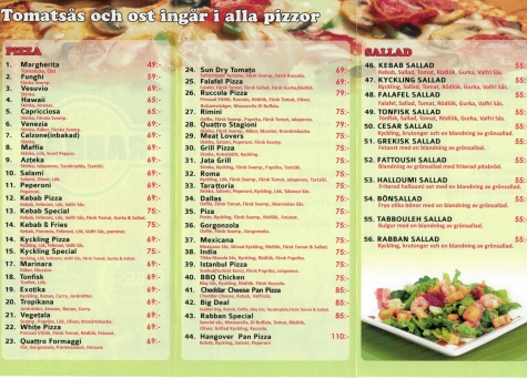 Rabban Pizzeria och Livs