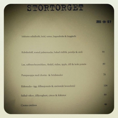 Stortorget bar, café & restaurang