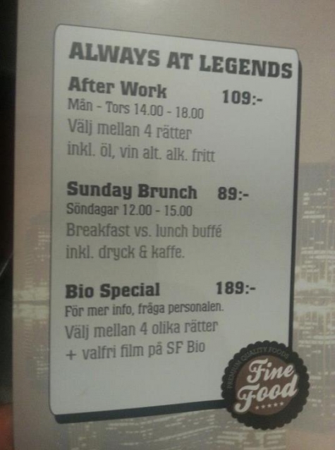 New York Legends Krog