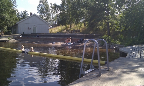Borgåsunds badplats, Freden