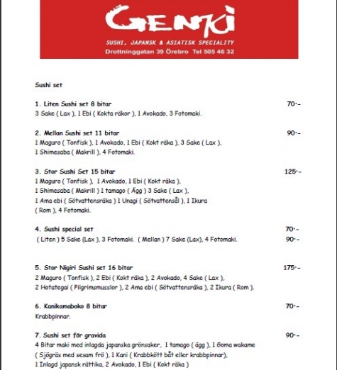Genki - Sushi and Japanese Speciality