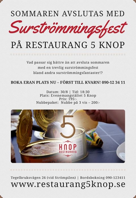 Restaurang 5 KNOP