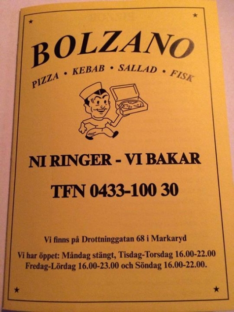 Bolzanos Pizza Kebab & Sallader