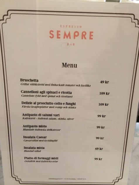 Sempre Espresso Bar