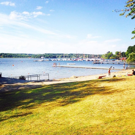 Ängbybadet, Mälaren