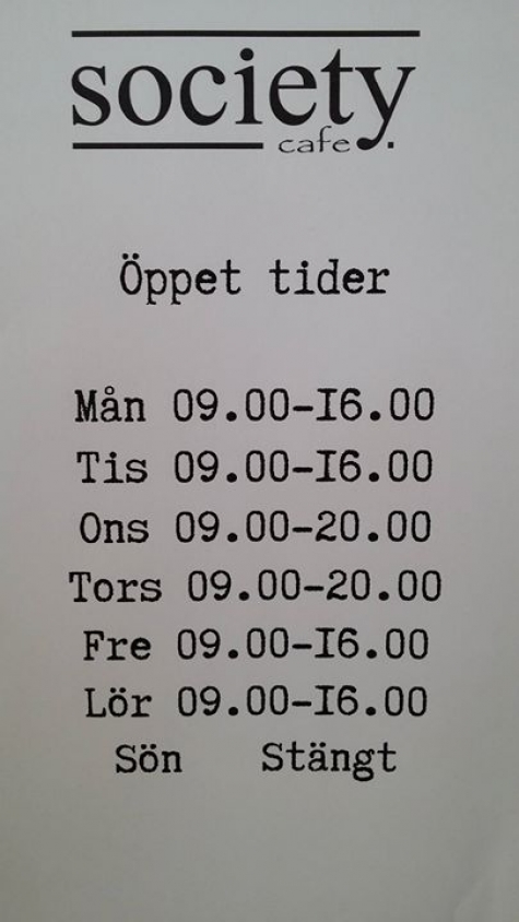 Society Cafe Skellefteå