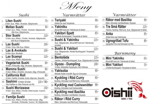 Gärdet Oishii Sushi