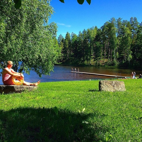 Uvbergsviken, Ösjön