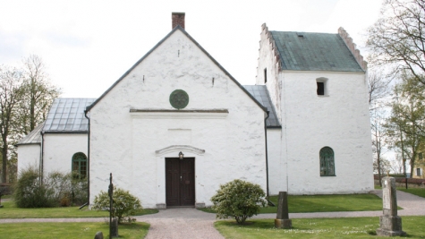 Kyrkokartanse Kviinge Kyrka Kviinge Kyrka I Ett Annat - 