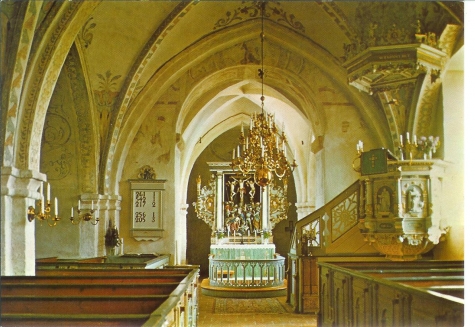 KYRKOKARTAN.SE » Everöds kyrka » Vykort från O. Lilljeqvist, Dals Långed