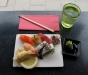 Liten underbar sushi. Vacker presentation. Jag tillfredställd.