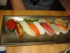 8-bitars nigiri-sushi (inga rullar).