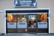 Fasaden och ingången till Pizzerian i Barnarp.