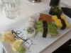 13 bitar vegetarisk sushi för 115 kronor.