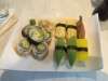 11 bitar vegetarisk sushi för 83 kronor. 