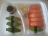 Tråkig sushi gjord på undermåliga ingredienser.
