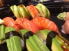 Salmon and avocado .japansk sushi with modern touch